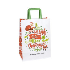 Пакет подарунковий крафт "We Wish" 25х15х34 см KGB 253415-35 НР