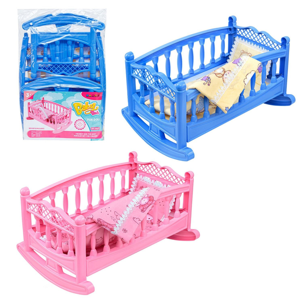 Ліжечко колиска велике з постіллю", 45х28х26см арт 006/4,