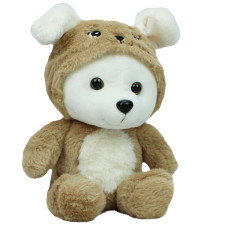 М'яка іграшка Ведмедик в капюшоні (пес) (23x16x13 см) 00004-42