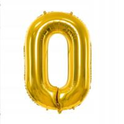 Фольгована цифра Flexmetal (1 м) – "0" (золото) 02667