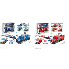 Трейлер арт. 660-S39/660-S40 (18шт/2)  батар. 2 види,світло,звук,машинки у наборі, короб. 39,5*12,5*32,3см