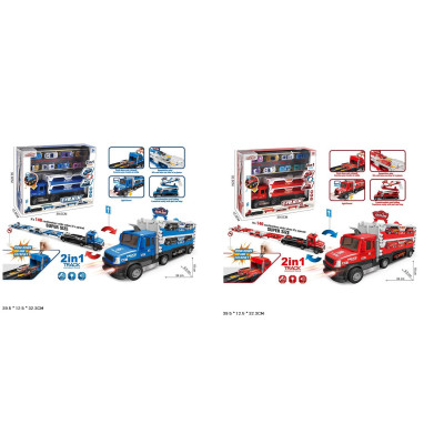 Трейлер арт. 660-S39/660-S40 (18шт/2)  батар. 2 види,світло,звук,машинки у наборі, короб. 39,5*12,5*32,3см