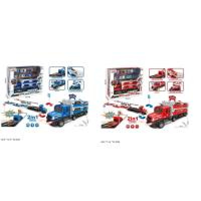 Трейлер арт. 660-S39/660-S40 (18шт/2)  батар. 2 види,світло,звук,машинки у наборі, короб. 39,5*12,5*32,3см
