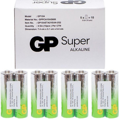 Батарейка GP R6 ALKALINE SUPER (уп.10шт)