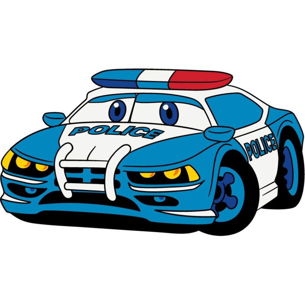 Дитяча розмальовка "Поліцейська машинка" (25х30 см) 15072-AC