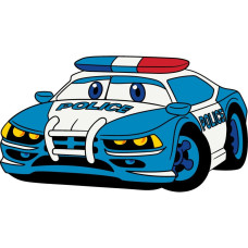 Дитяча розмальовка "Поліцейська машинка" (25х30 см) 15072-AC