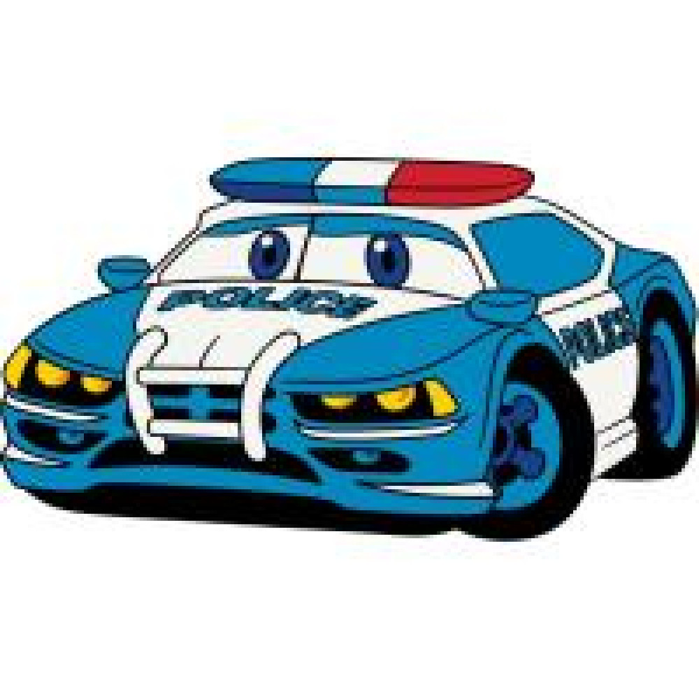 Дитяча розмальовка "Поліцейська машинка" (25х30 см) 15072-AC