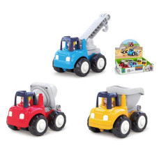 Машинка HE7907 (72шт) інерція, від 10см, будтехніка, 6шт (3види) в дисплеї, 30-22,5-8,5см