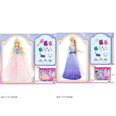 Лялька арт. 91062-5/6 (24шт/2)   типу Барбі, мікс2 , в наборі сукні, аксес короб. 45*7*35см