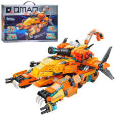 Конструктор Qman 41311 (9шт) 4в1 (динозаври, транспорт), 988 деталей, в кор-ці, 52-34-6,5см