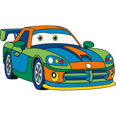 Дитяча розмальовка "Спортивна машинка" 25х30 см 15119-AC