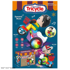 Мотоцикл муз. арт. 3115 (60шт/2)батар,2 кольори мікс,звк, музика, світло, поворот,короб. 18*12*16см
