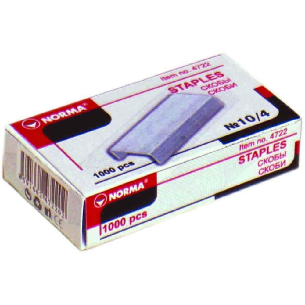 скоби д/степлеру,10, 1000шт., 4722, NORMA