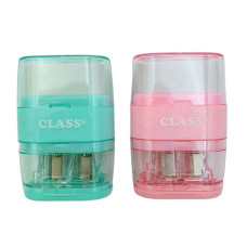 точилка з конт. та кришкою, подвійна, діам. 8мм+11мм, асорті, в дисплеї, 4812SCH, SOZ