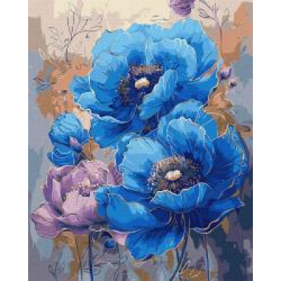 Набір для розпису по номерах "Симфонія кольорів з фарбами металік" 40х50 см KHO3275