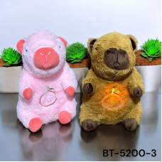 М'яка Іграшка-нічник "Капібара" з функцією дихання та звуками 30см