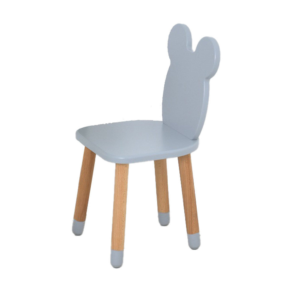 Стільчик ARINWOOD Ведмедик Сірий 04-6G