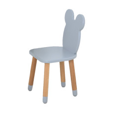 Стільчик ARINWOOD Ведмедик Сірий 04-6G