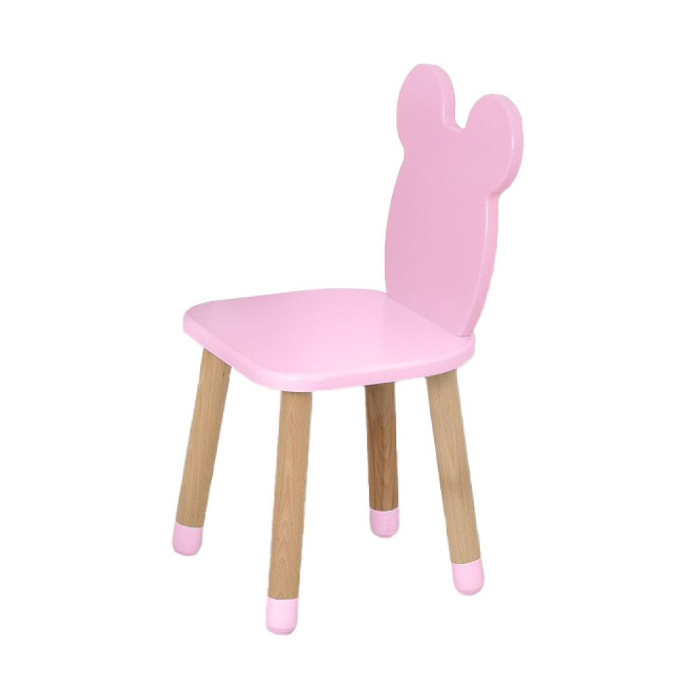 Стільчик ARINWOOD Ведмедик Рожевий 04-6R
