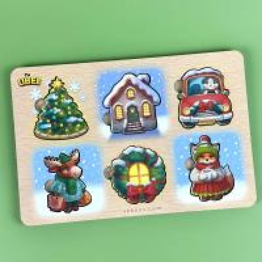 Зимові вкладки з фоном підказкою 1 (230x155x6 мм) PCD285