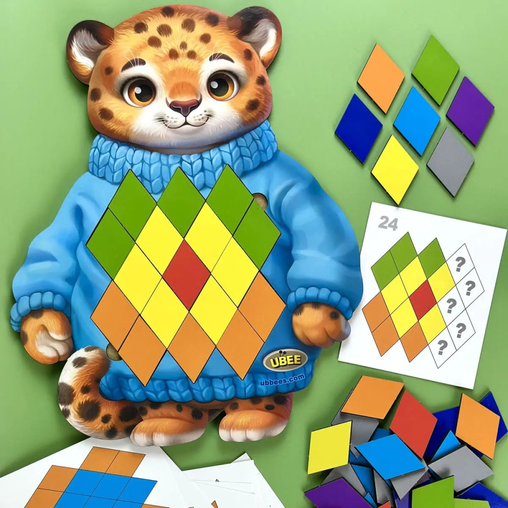 Пазл з картками "Гепард" (320x250x6 мм) PCD289