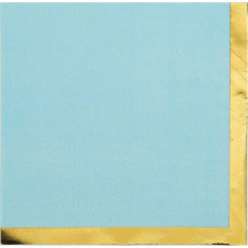 Серветки Блакитні золотий кут 20 шт 15682