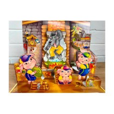 ТРОЄ ПОРОСЯТ книжка-панорамка Пегас