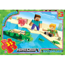 Пазли ТМ "G-Toys" із серії  "Minecraft" (Майнкрафт), 35 ел.MC791