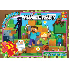 Пазли ТМ "G-Toys" із серії  "Minecraft" (Майнкрафт), 35 ел.MC796