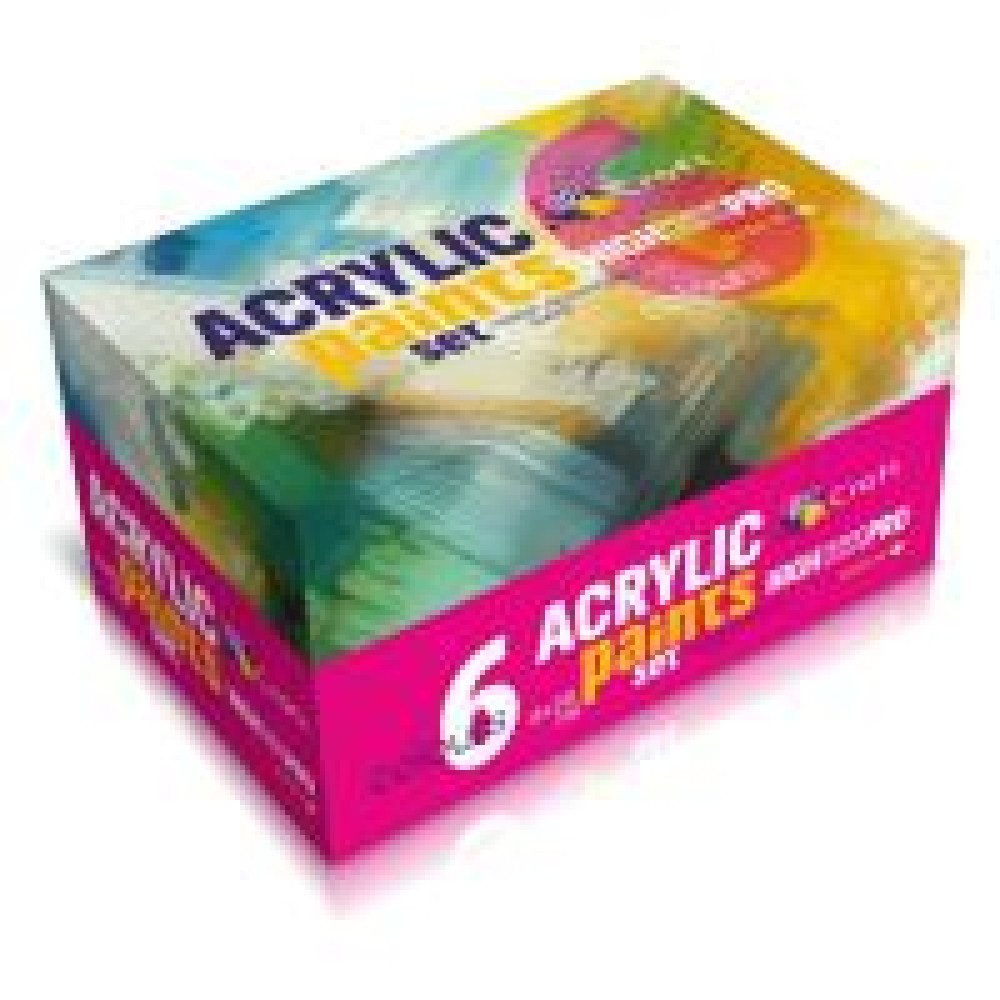 Набір акрилових фарб 6 шт по 20 мл 5081-AC
