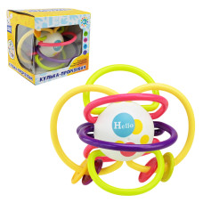 Брязкальце арт. PL-724-92 (96шт) "Сонячний зайчик", тактильна, силіконові елементи, р-р 12*12*12*см, у короб. 11*11*11 см