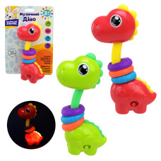 Брязкальце муз.арт. PL-724-73 (48шт) "Сонячний зайчик".батар, в комплекті, 2 кольори мікс, звуки та мелодії,світлові ефекти, р-р 14,5*9*4см, пакет 18*