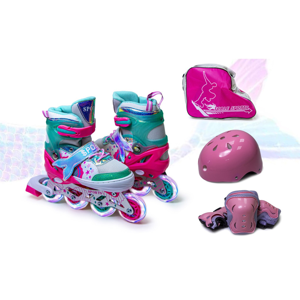 РОЛИКИ SCALE SPORTS РУСАЛКА КОМПЛЕКТ35-38 M, ТІФФАНІ