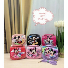 Сумка дитяча A-887 штучна шкіра 15*12*6с мікс кольорів, в упаковці