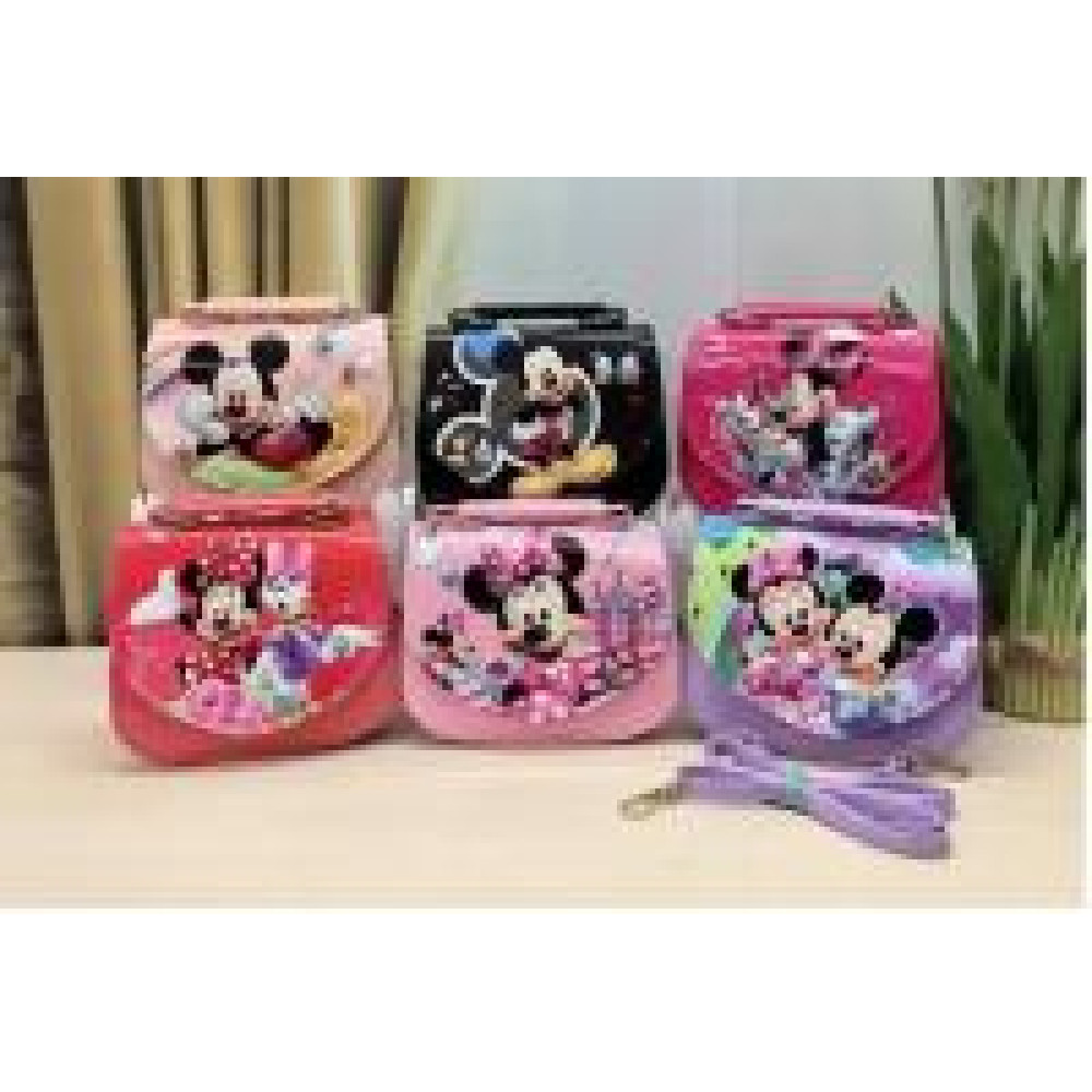 Сумка дитяча A-887 штучна шкіра 15*12*6с мікс кольорів, в упаковці