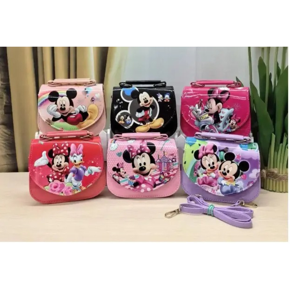 Сумка дитяча A-887 штучна шкіра 15*12*6с мікс кольорів, в упаковці