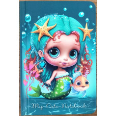 Блокнот N9503, 140x95 мм, 64 арк, клітинка, 60г/м2 7454