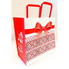 Пакет паперовий з ручками Крафт білий 320х150х300, KGB 323015-38