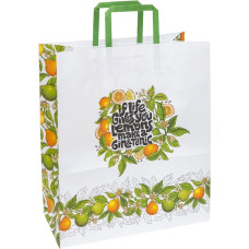 Пакет паперовий з ручками Крафт білий 320х150х380, KGB 323815-41