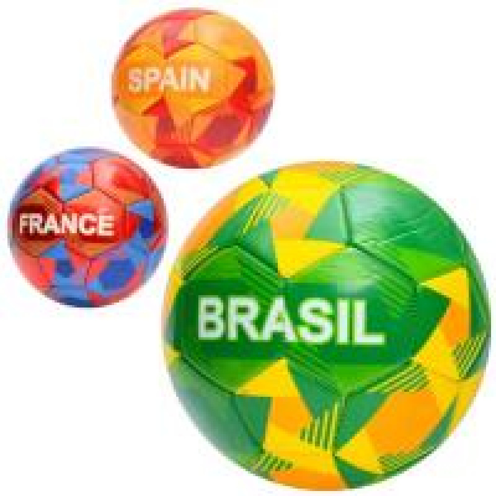 М'яч футбольний EN 3321 (30шт) розмір 5, ПВХ, 2,7мм, 300-320г, в пакеті