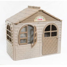 Будинок з шторками DOLONI (129х69х120см) 02550/s01eco Кавовий