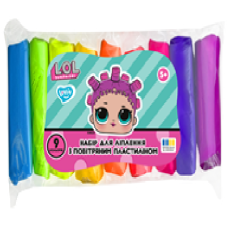 Набір для ліплення з тістом L.O.L. Surprise! TM 9 кольорів неон ТМ Lovin Н