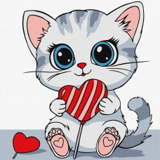 Набір для розпису по номерах  для дітей "Солоденьке" 25х25 см KHO6261