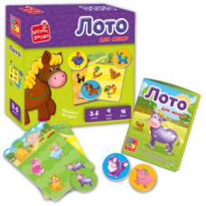 Гра розвиваюча Vladi Toys. Лото. "Ферма". VT2100-08