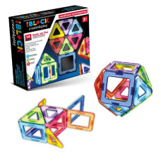 Конструктор магнітний IBLOCK арт. PL-923-525 (48шт/2)  14дет., короб. 22*5*21см