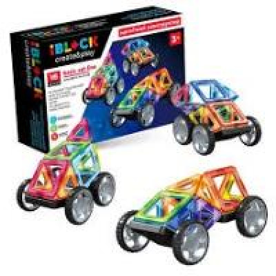 Конструктор магнітний IBLOCK арт. PL-923-527 (48шт/2)   16дет., короб. 26,5*7,2*18,3см