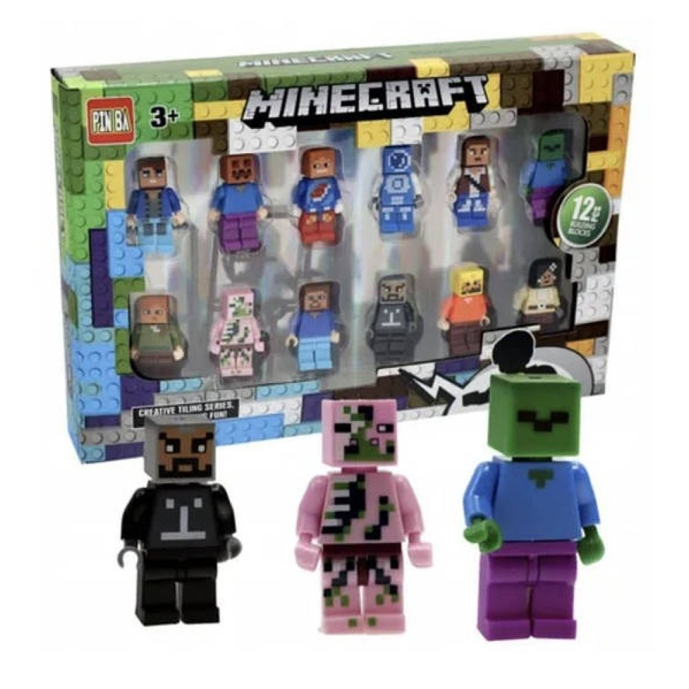 Набір Фігурок майнкрафт  в коробці 12шт в наборі HS-5269