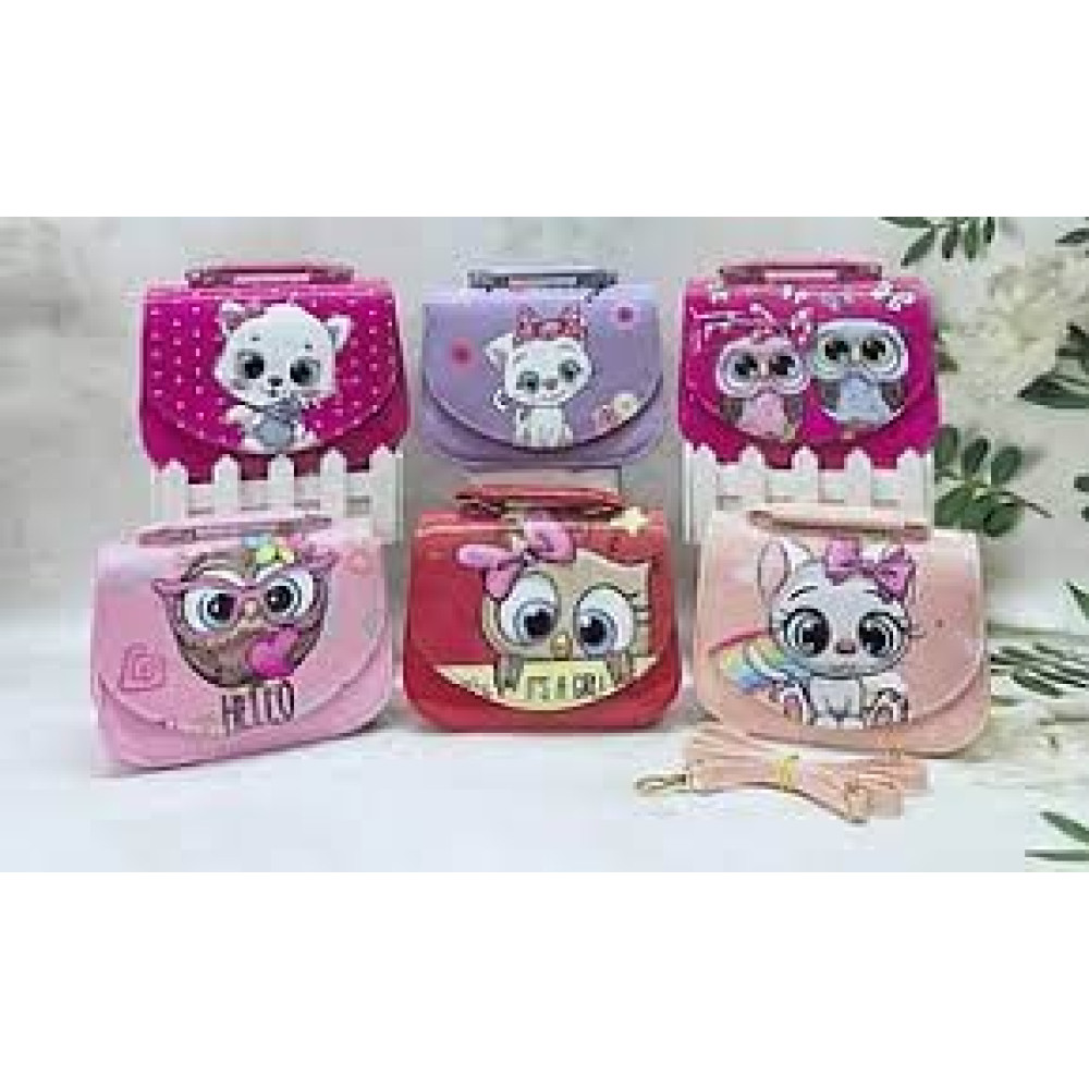 Сумка дитяча 9901 штучна шкіра 15*12*6с мікс кольорів, в упаковці