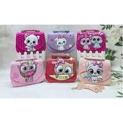 Сумка дитяча 9901 штучна шкіра 15*12*6с мікс кольорів, в упаковці