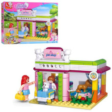 Конструктор SLUBAN M38-B0602 Рожева мрія, зоомагазин, фігурки, тварини, 195 дет., кор., 29-24-5 см.